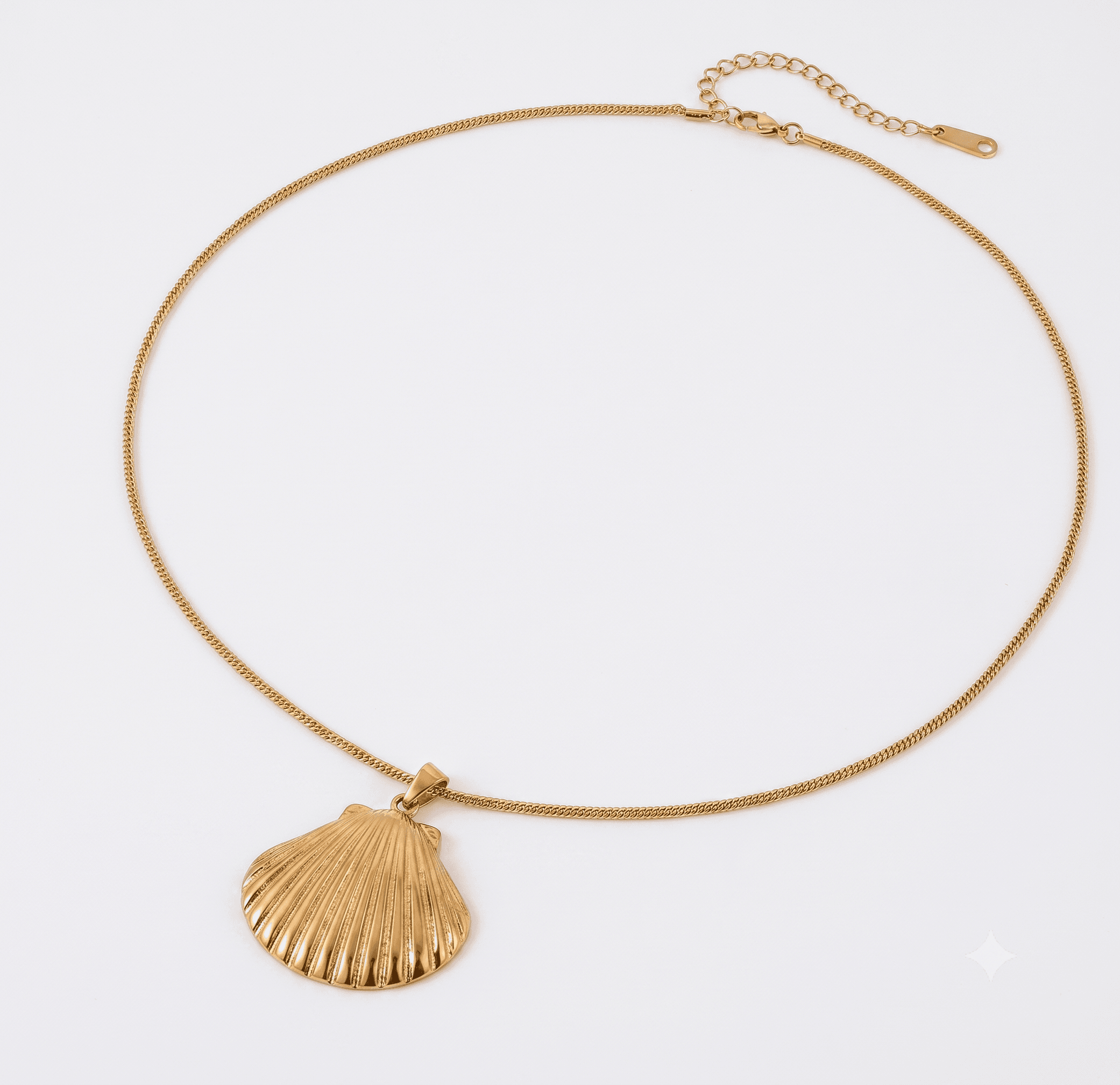 Scallop Shell Pendant Necklace