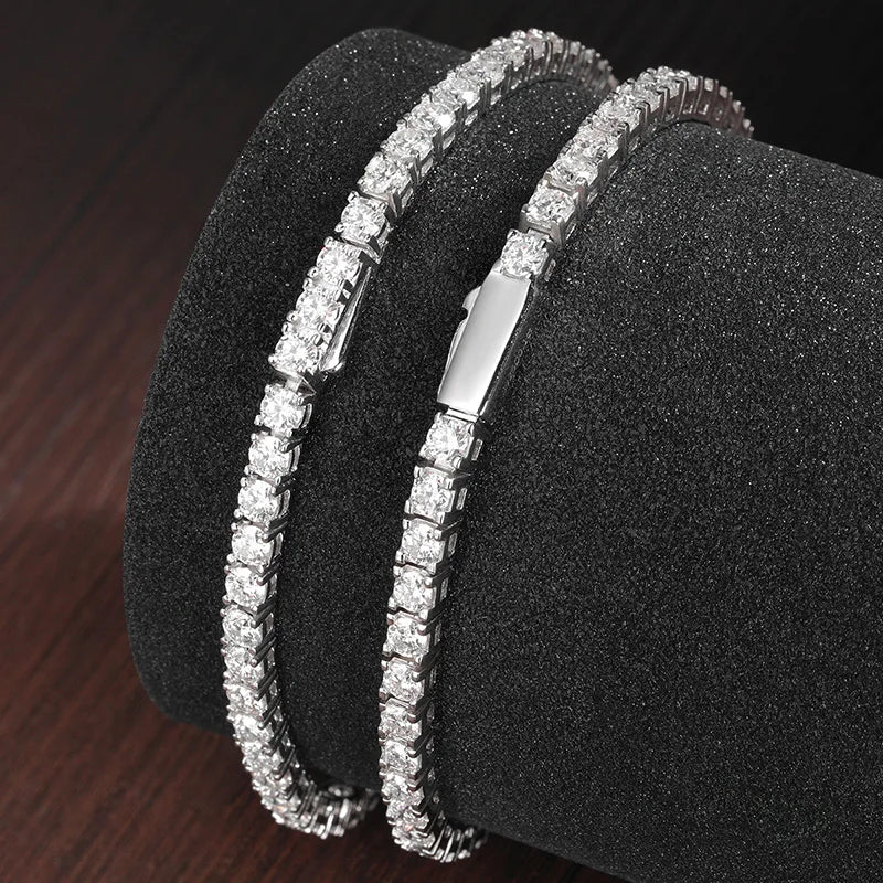 Tennis Bracelet S925 18K Gold Plated (3 types of locks)