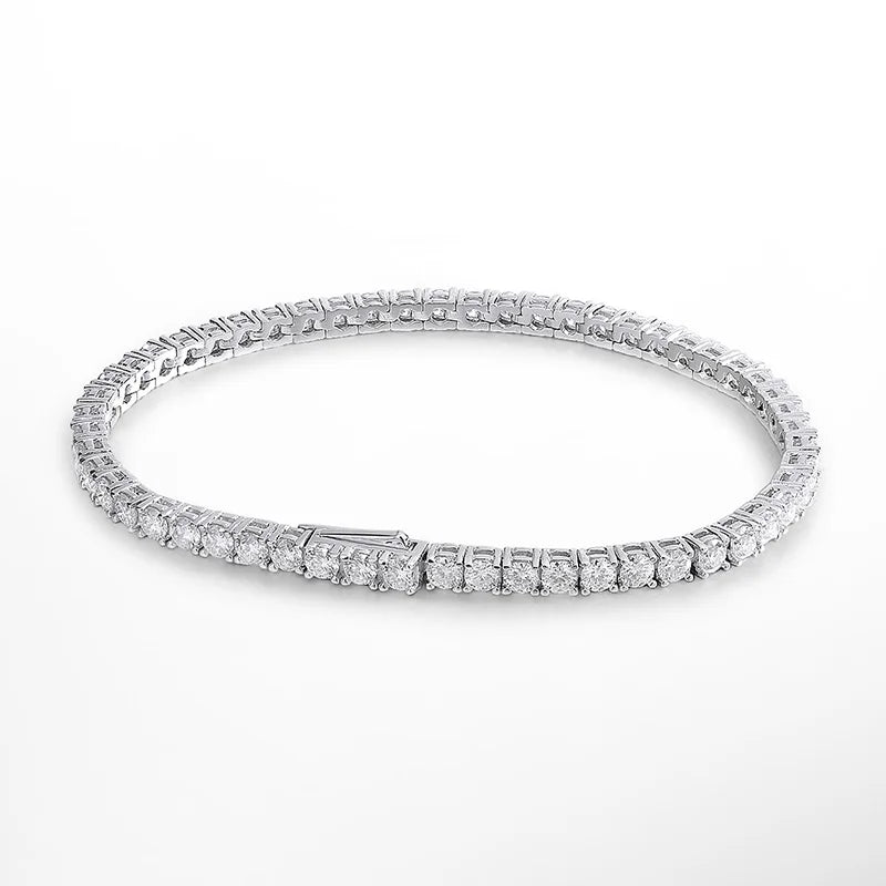 Tennis Bracelet S925 18K Gold Plated (3 types of locks)